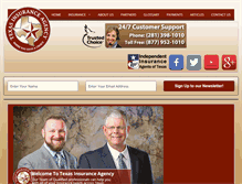 Tablet Screenshot of insuranceagencytexas.com